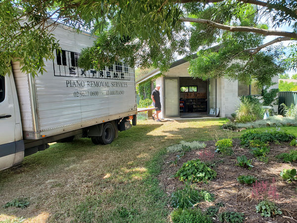 First piano arriving